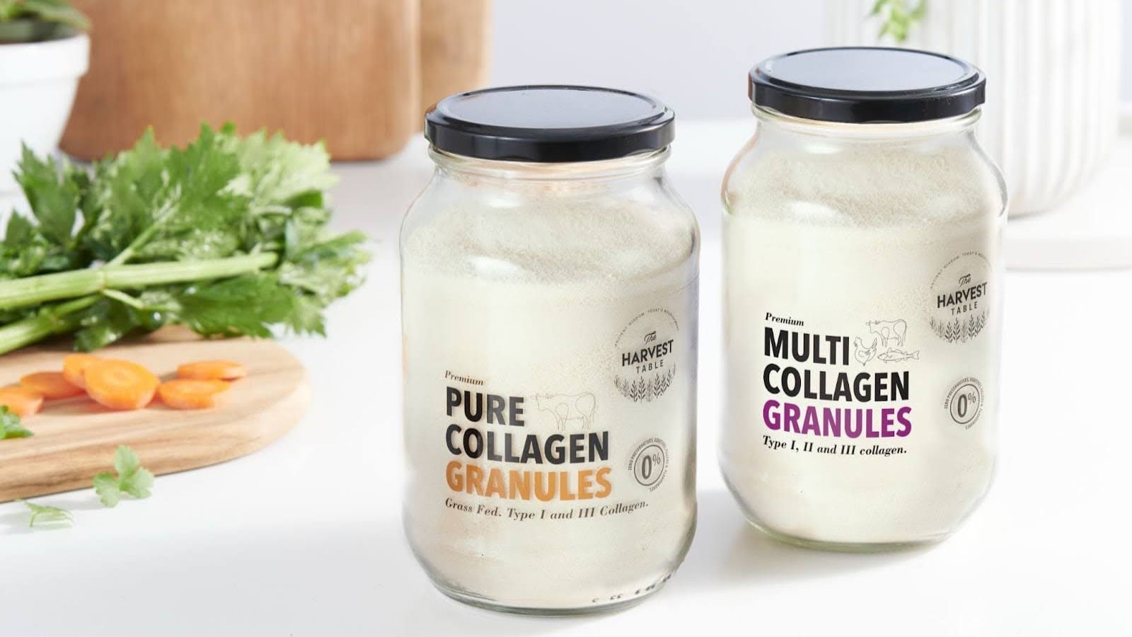 What are collagen granules?